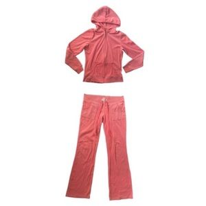 Pink Matching Tracksuit Set